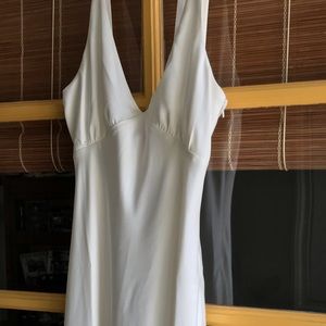 White Formal Full Length Dress, Women’s XS